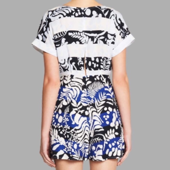 mara hoffman // pattern short sleeve tencel romper - Picture 3 of 5